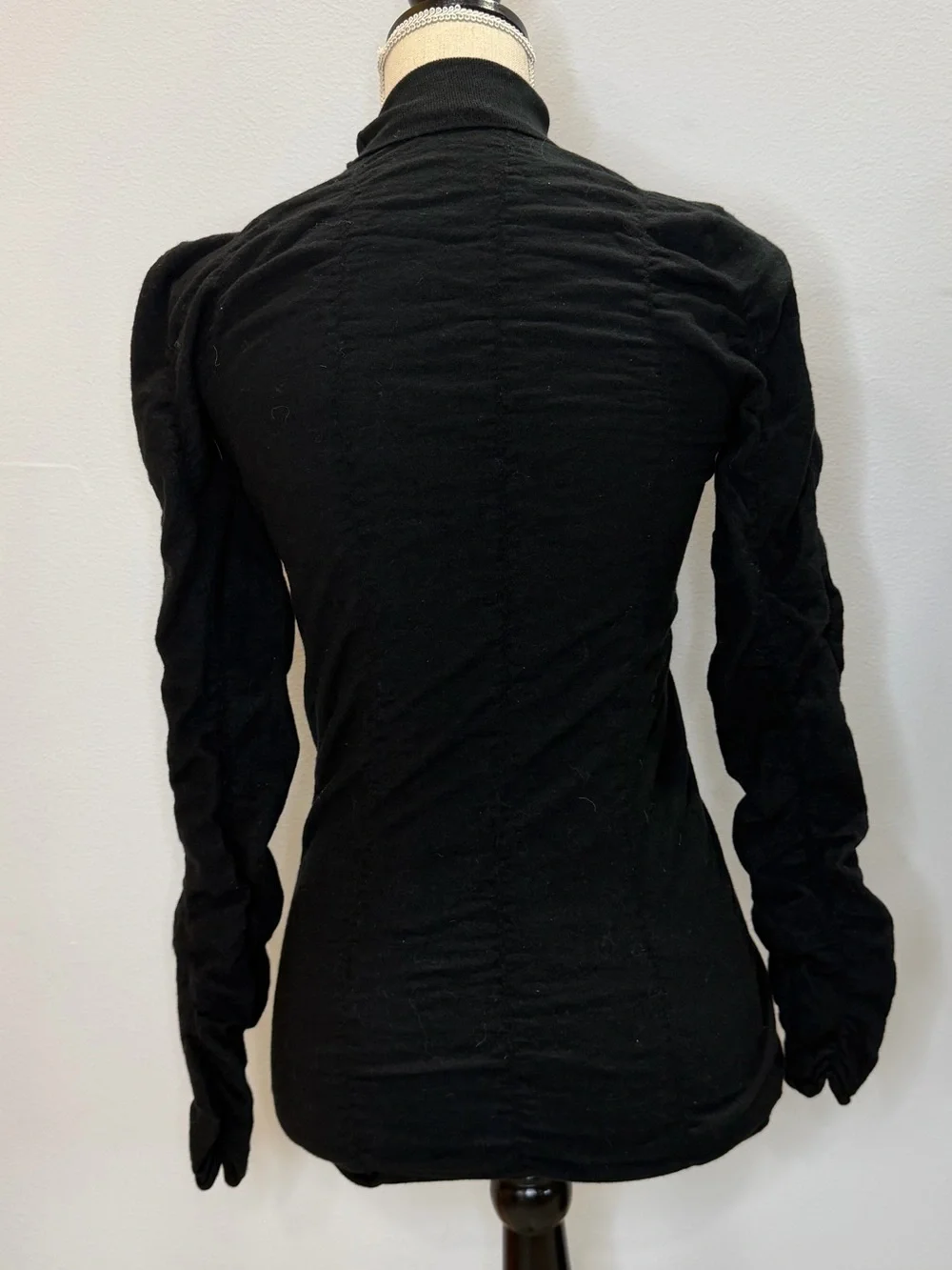 The Row Ruched Turtleneck Top - Picture 2 of 4